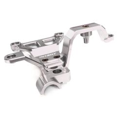 Billet Machined Steering Bell Crank, Silver - Traxxas X-Maxx