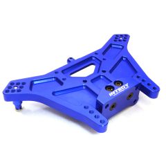 Integy Billet Machined Rear Shock Tower, Blue - Traxxas Rustler/Slash 2WD/Stampede 2WD