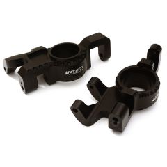 Integy Billet Machined Steering Knuckles, Zwart - Traxxas X-Maxx