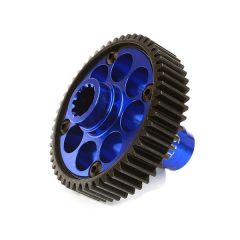 Integy Alloy Machined Metal Transmission Output Gear 51T, Blue - Traxxas X-Maxx