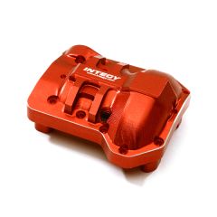 Billet Machined Alloy Differential Cover, Red - Traxxas TRX-4