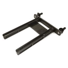 Adjustable Rear Body Mount & Post Set, black - Traxxas TRX-4