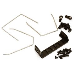 Anti Roll Stabilizer Sway Bar Kit, Black - Traxxas TRX-4