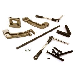 Integy Front Sway Bar Anti Roll Bar Set, Grey - Traxxas X-Maxx