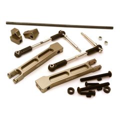 Integy Rear Sway Bar Anti Roll Bar Set, Grey - Traxxas X-Maxx