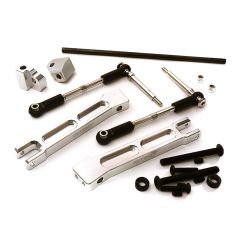 Integy Rear Sway Bar Anti Roll Bar Set, Silver - Traxxas X-Maxx