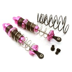 Integy Billet Machined 105mm big bore schokdempers - Achter - Pink - Stampede - Rustler - Slash