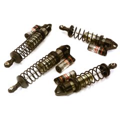 Integy Billet Machined Piggyback shock set - Traxxas Stampede 4x4 & Rustler 4x4