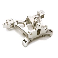 Billet Machined Rear Body Mount Support, Silver - Traxxas E-Revo 2.0