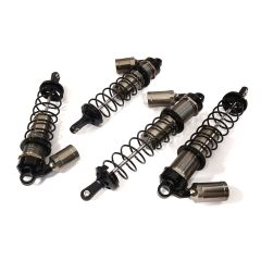 Integy Billet Machined Piggyback Shock Set, Grey - Arrma Kraton 6S