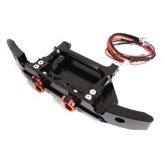 Integy Realistic Front Alloy Bumper w/ LED for Traxxas TRX-4 Black