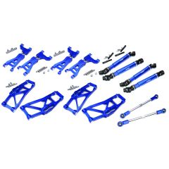 Integy Billet Machined Suspension Conversion, Blue - Traxxas Maxx V2/Wide Maxx