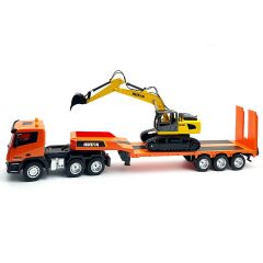 Huina RC 1/24 Platform Trailer (9CH) & Excavator (6CH) set