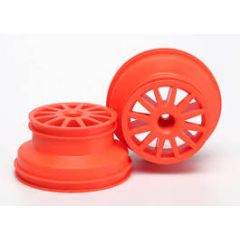 Wheels, orange (2) (1/10 Rally)