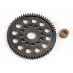 Spur gear (64-tooth) (32-pitch) w/bushing