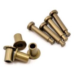 Front King Pins & Arm Bushings, Aluminum: 5T (LOSB2074)