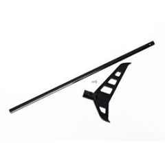 Tail boom (black-anodized)/ tail fin/ screw (1)