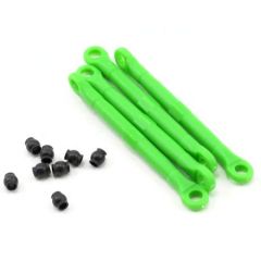 Toe link, front & rear, green (molded composite) (green) (4)/ hollow balls (8)