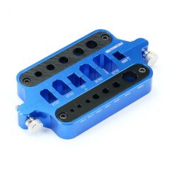 Etronix - Aluminium connector soldeerhulp - Blauw