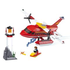 Sluban Fire-fighting Aircraft bouwstenen set