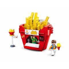 Sluban French Fries House bouwstenen set