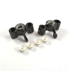 Front Alu Steering knuckles, Black - Senton, Typhon etc.