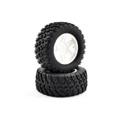 FTX - Comet Desert Buggy/SC Rear Mounted Tyre & Wheel White (FTX9065W)