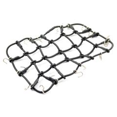 Luggage Net w/Hooks L190mm / W110mm (Unstretched) - Zwart