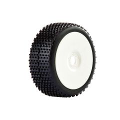 Fastrax Cuboid banden op witte dish velgen voor 1/8 buggy