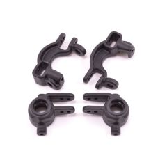 RPM Caster & Spindle blocks voor oa. Traxxas Slash 4x4/Stampede 4x4 - Zwart