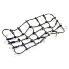 Luggage Net w/Hooks L190mm / W110mm (Unstretched) - Groen