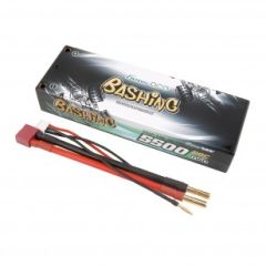 GensAce Car Lipo 60C 2S 7.4 volt 5500mah met 4.0mm / Dean Stekker