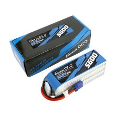 GensAce 5600mAh 22.2V 80C 6S1P met EC5 stekker