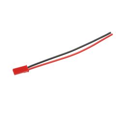 Bec stekker met 10cm silicone kabel 20awg, man