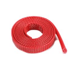 Kabel beschermhoes - Gevlochten - 8mm - Rood - 1m