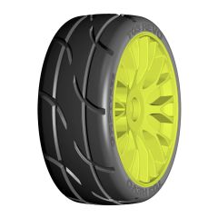 GRP GT T03 Revo - XM7 Medium Hard - Mounted on New Flex yellow Wheel - 1 Pair