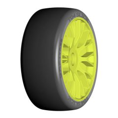 GRP GT-T04 Slick - XM5 Medium - Mounted on new Flex Yellow wheel - 1 pair