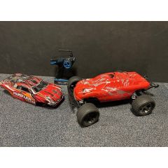 Tweedehands Traxxas Rustler 2WD met Hobbywing brushless set (rode body)