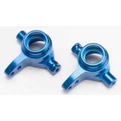 Steering blocks, aluminum, left & right (blue-anodized)