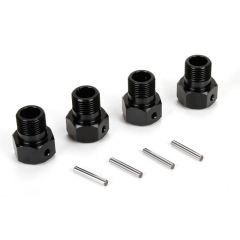 Losi Wheel Hex Black and Pin (4): MTXL (LOS252050)