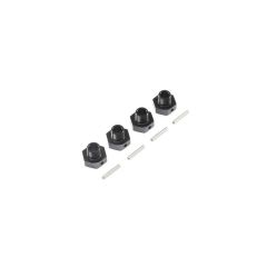 Losi - 20mm Wheel Hexes and Pins Black (4): Super Baja Rey (LOS252077)