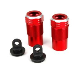 Front/Rear Shock Body, Cap, Aluminum (2): 1/5 DB XL (LOS253004)