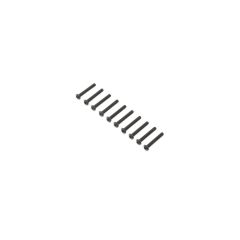 Button Head Screws, Steel, Black Oxide, M4 x 30mm (10) (LOS255011)