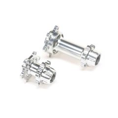 Losi - Aluminium Hub Set, Machined Silver: Promoto-MX (LOS362005)