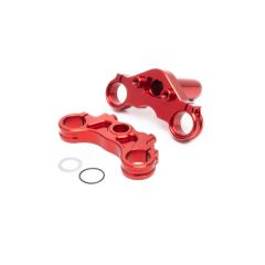 Losi - Aluminium Triple Clamp Set, Red: Promoto-MX (LOS364002)