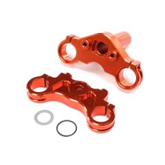 Losi - Aluminium Triple Clamp Set, Orange: Promoto-MX (LOS364004)