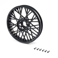 Losi - Front Wheel Set, black: Promoto-MX (LOS46000)