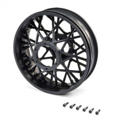 Losi - Rear Wheel Set, black: Promoto-MX (LOS46001)