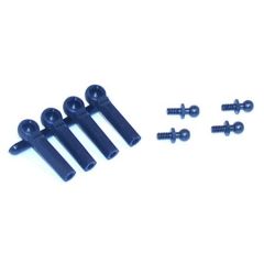 Ball Studs w/Ends, 4-40 x 3/16 (LOSA6001)