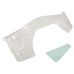 Body Left Fender & Plate, Clear: 5T (LOSB8103)